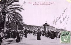 CPA Nice La Promenade des Anglais Kiosque Metereologique 