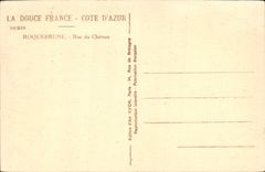 CPA Roquebrune Rue de Chateau