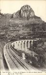 CPA Ligne du Sud Viaduc de la Cagne et le Baou de Saint Jeannet 