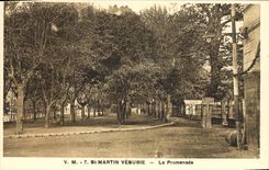 CPA St Martin Vesubie la Promenade 