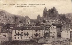 CPA Peone vue generale Haute vallee du Var et les Aiguilles 
