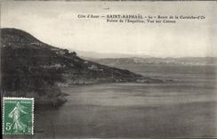 CPA Cote d'Azur Saint Raphael route de la Corniche d'Or pointe de l'Esquillou vue sur Cannes 