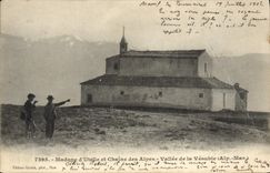 CPA Madone d'Utelle et chaine des Alpes Vallee de la Vesubie Alp Mar 