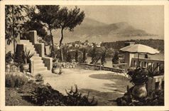 CPA Cap Ferrat St Hospice et la Tete de Chien vus de la Pointe du Cap 
