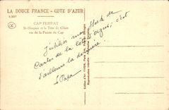 CPA Cap Ferrat St Hospice et la Tete de Chien vus de la Pointe du Cap