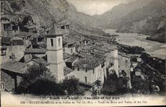 CPA Route des Alpes Touet de Beuil et la Valle du Var 