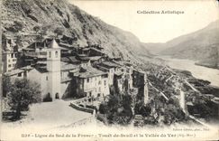 CPA Ligne du Sud de la France Touet de Beuil et la Valles du Var 