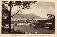CPA Saint Jean cap Ferrat Vue prise les Fosses et le Cap d'Ail 