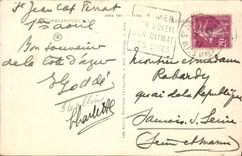 CPA Saint Jean cap Ferrat Vue prise les Fosses et le Cap d'Ail