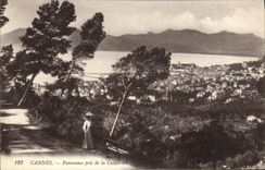 CPA Cannes Panorama pris de la Californie 