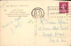 CPA Core d'Azur Nice Alpes Maritimes La Vallee du Pavillon et la Trinite Victor Vue prise de la Gran