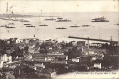 CPA Cote d'Azur Golfe Juan Vue generale Les Escadres dans la Rade 