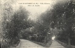 CPA Cap d'Antibes Villa Eilenroc Allees du Jardin 