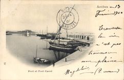 CPA Antibes Port et Fort Carre 