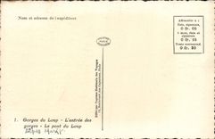 CPA Gorges du Loup L'Entree des gorges Le pont du Loup 