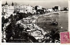 CPA Cannes La Plage Les Grands Hotels de la Croisette 