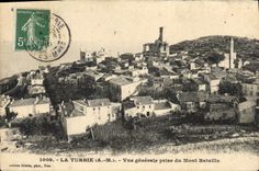 CPA La Turbie A M vue generale prise du Mont Bataille 