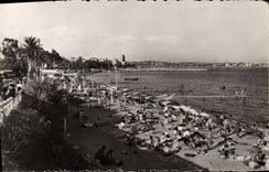 CPA Golfe Juan Alpes Marit la plage 