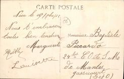 CPA France Fraternelle Amille Latine Italie 