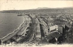 CPA Nice vue generale prise du chateau 