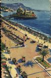 CPA Cote d'Azur Nice Alpes Maritimes Promenade des Anglais et palais de la Jetee 