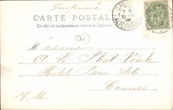 CPA Menton vue prise de la Frontier 