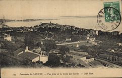 CPA Panorama de Cannes vue prise de la Croix des Gardes 