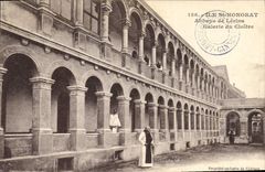 CPA Ile St Honorat Abbaye de Lerins Galerie du Cloitre 