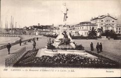 CPA Cannes Le Monument d'Edouard VII et le Casino 