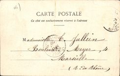 CPA Nice Marché aux Fleurs fleuriste