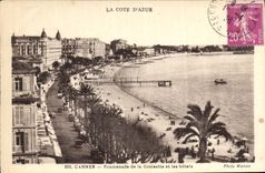 CPA La Cote d'Azur Cannes Promenade de la Croisette et les hotels 