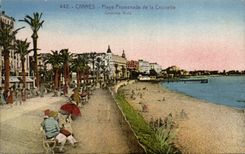CPA Cannes Plage Promenade de la Croisette 