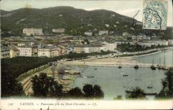 CPA Cannes Panorama pris du Mont Chevalier 