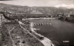 CPA Saint Jean Cap Ferrat Anse des Fosses et vue sur Eze et Beaulieu 