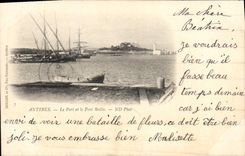 CPA Antibes Le Port et le Fort Reille 