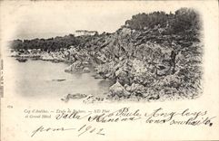 CPA Cap d'Antibes Etude de Rochers et grand Hotel 