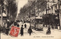 CPA Nice Avenue de la Gare 