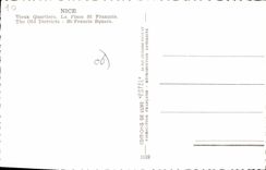 CPA Nice Vieux Quartiers La Plage St Francois