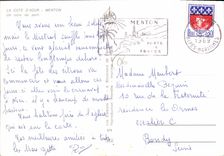 CPSM La Cote d'Azur Menton Un coin du port 