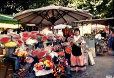 CPSM La Cote d'Azur French Riveira Marché aux fleurs 