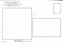 CPSM Tende Alpes Maritimes le vieux bourg domine par Ruines du chateau de Lascaris 