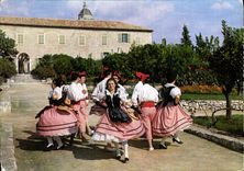CPSM Groupe Folklorique de Nice la Ciamada Nissarda l'Aubade Nicoise ronde de mai Lou Rousignou che 