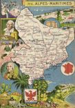 CPSM Alpes Maritimes Forme en 1860 du duche de Savole et du comie de Nice 