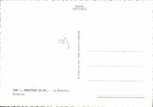 CPSM Menton A M la Frontiere Italienne 