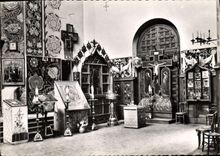 CPSM Russe de Nice Cathedrale Orthodoxe Russe de Nice Cote droit Golgotha et Notre Dame de Kazan