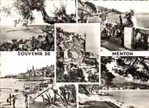 CPSM Menton La Cote d'Azur