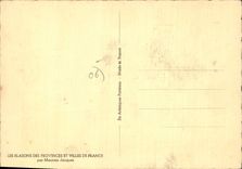 CPSM Les Blasons des Provinces et Villes de France par Maurice Jacquez cannes vence antibes puget gr