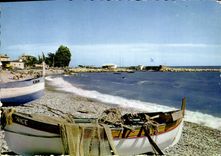 CPSM Cros de Cagnes Reflet de la Cote d'Azur Un Coin de la Plage du Port