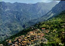 CPSM La Bollene Vesubie (Alpes Mar) Vue generale aerienne