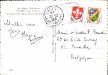 CPSM Valberg (alt 1700 m) Les Alpes Maritimes Vue generale et la Chaine du St Honorat